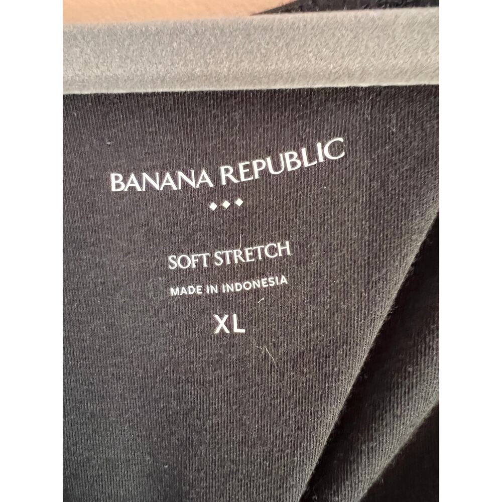 NWT Banana Republic Soft Stretch Long Sleeve Square Neck Bodysuit Black XL - Picture 3 of 6